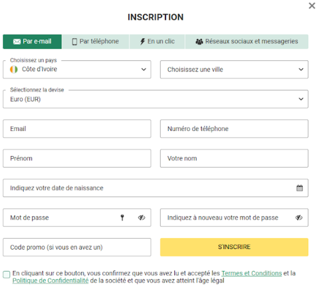 betwinner registration